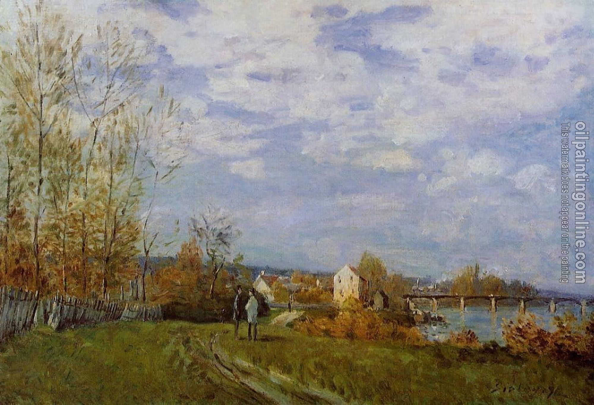 Sisley, Alfred - Banks of the Seine at Bougival